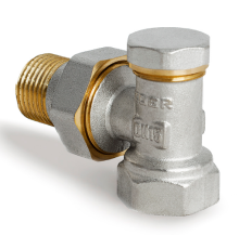 Вентиль балансувальний радіаторний кутовий KOER KR.902 1/2” × 1/2”