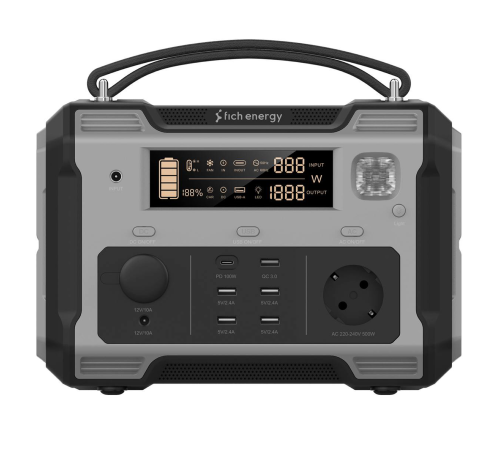 Зарядна станція Fich Power Station F500 500 Wh 140 400 mAh 500W Зарядна станція Fich Power Station F500 500 Wh 140 400 mAh 500W