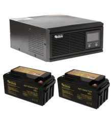 Комплект резервного живлення ALTEK ASK12 800VA/640W DC12V + 2x гелева батарея ALTEK ABT-65-12-GEL