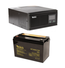 Комплект резервного живлення ALTEK ASK12 800VA/640W DC12V + гелева батарея ALTEK ABT-80-12-GEL