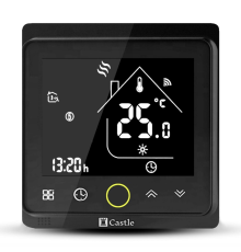 Терморегулятор с управлением по Wi-Fi CASTLE AC603H (Black)