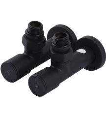 Крани радіаторні SOLOMON LUX 7777 BLACK 1/2"х1/2"
