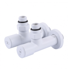 Крани радіаторні SOLOMON LUX 7777 WHITE 1/2"х1/2"