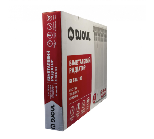 Біметалевий радіатор Djoul Bi 500/100