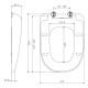 Кришка для унітаза Am.Pm Sensation C307851WH soft-close