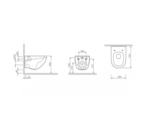 Унітаз підвісний Am.Pm Sensation C301700WH FlashClean Унітаз підвісний Am.Pm Sensation C301700WH FlashClean