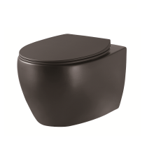 Унітаз підвісний Devit Acqua 3020155B безобідковий з сидінням slim, soft-close, quickfix