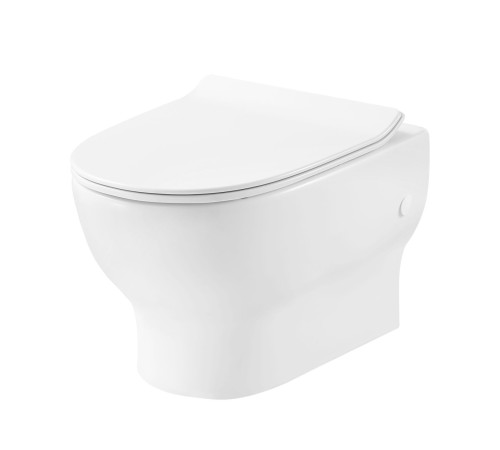 Унітаз підвісний Devit Fresh 3120121 безобідковий з сидінням slim, soft-close, quickfix Унітаз підвісний Devit Fresh 3120121 безобідковий з сидінням slim, soft-close, quickfix