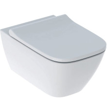 Унітаз підвісний Geberit Smyle Square 500.683.00.2 Rimfree, із сидінням Soft Close