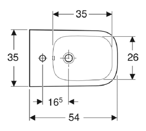 Біде підвісне Geberit Smyle Square 500.209.01.1 Біде підвісне Geberit Smyle Square 500.209.01.1