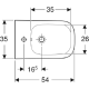 Біде підвісне Geberit Smyle Square 500.209.01.1