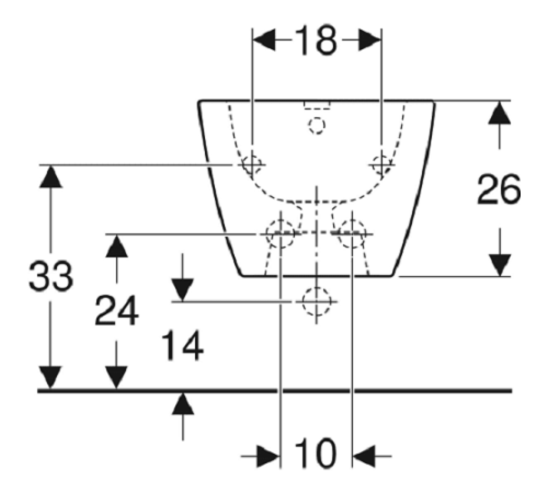 Біде підвісне Geberit Smyle Square 500.209.01.1 Біде підвісне Geberit Smyle Square 500.209.01.1