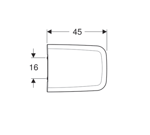 Кришка для унітазу Geberit iCon Square 571910000 Soft-Close Кришка для унітазу Geberit iCon Square 571910000 Soft-Close