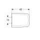 Кришка для унітазу Geberit iCon Square 571910000 Soft-Close
