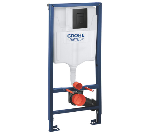 Інсталяція для унітаза Grohe Solido 38811KF0 3в1 з клавішею Even Black чорний Інсталяція для унітаза Grohe Solido 38811KF0 3в1 з клавішею Even Black чорний