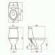 Унитаз-компакт Kolo Modo L39003 с сиденьем из дюропласта Soft close