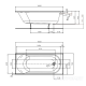 Ванна акрилова Kolo Opal Plus XWP136000N 160х70 см