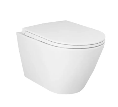 Унітаз підвісний безобідковий з кришкою SLIM Duroplast, Soft Close, Quick release RST23500A+RSTSC3901500 Feeling Rak Ceramics Унітаз підвісний безобідковий з кришкою SLIM Duroplast, Soft Close, Quick release RST23500A+RSTSC3901500 Feeling Rak Ceramics