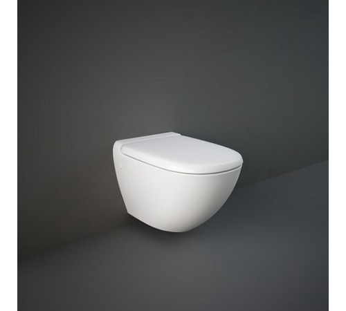 Унітаз підвісний Rak Ceramics Reserva YFG067C + RS13AWHA безобідковий з кришкою Soft Close Унітаз підвісний Rak Ceramics Reserva YFG067C + RS13AWHA безобідковий з кришкою Soft Close
