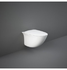 Унітаз підвісний RAK Ceramics Sensation SENWC1446AWHA, SENSC3901WH безобідковий з кришкою Soft Close