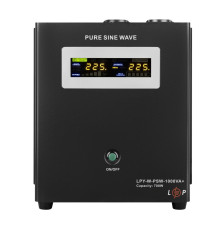 ДБЖ з правильною синусоїдою LPY-W-PSW-1000VA+ (700Вт) 10A/20A