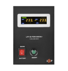 ДБЖ з правильною синусоїдою LPY-B-PSW-800VA+ (560Вт) 5A/15A