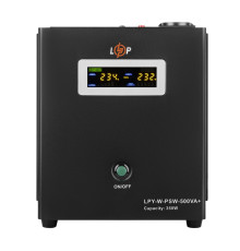 ДБЖ з правильною синусоїдою LPY-W-PSW-500VA+ (350Вт) 5A/10A