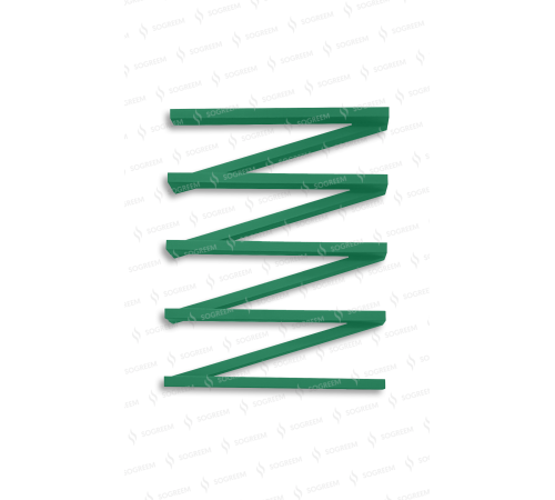 Сушка для рушників дизайнерська Genesis-Aqua ZIGZAG GREEN (800) Сушка для рушників дизайнерська Genesis-Aqua ZIGZAG GREEN (800)