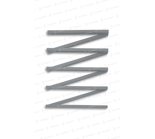 Сушка для рушників дизайнерська Genesis-Aqua ZIGZAG GREY (800) Сушка для рушників дизайнерська Genesis-Aqua ZIGZAG GREY (800)