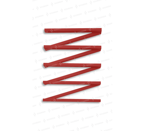 Сушка для рушників дизайнерська Genesis-Aqua ZIGZAG RED (800) Сушка для рушників дизайнерська Genesis-Aqua ZIGZAG RED (800)