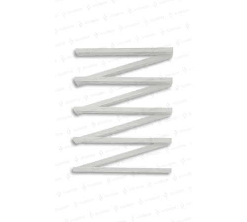 Сушка для рушників дизайнерська Genesis-Aqua ZIGZAG WHITE (800) Сушка для рушників дизайнерська Genesis-Aqua ZIGZAG WHITE (800)