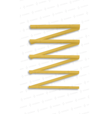 Сушка для рушників дизайнерська Genesis-Aqua ZIGZAG YELLOW (800)