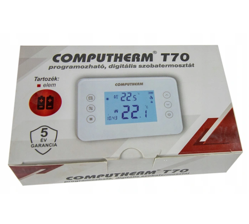 Програмований тижневий терморегулятор COMPUTHERM T70