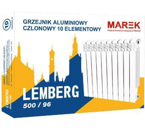 Алюмінієвий радіатор MAREK LEMBERG 500/96 Алюмінієвий радіатор MAREK LEMBERG 500/96