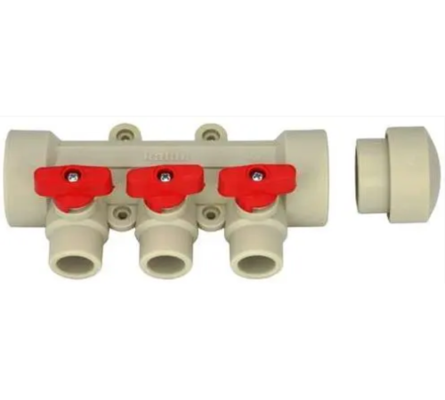 Kalde Колектор PPR D40*20 на 3 виходи RED (20) Kalde Колектор PPR D40*20 на 3 виходи RED (20)