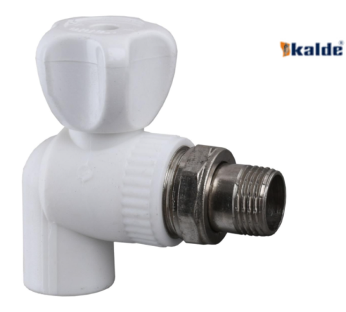 Kalde WHITE Кран PPR радіаторний кутовий (КБУ) 20х1/2 (2/60) Kalde WHITE Кран PPR радіаторний кутовий (КБУ) 20х1/2 (2/60)