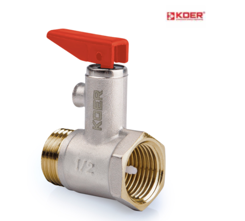 Запобіжний клапан KOER KR.1040 - 1/2” для бойлера Запобіжний клапан KOER KR.1040 - 1/2” для бойлера