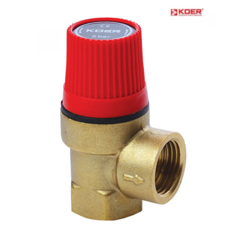 Запобіжний клапан KOER KR.1260 - 1/2” 3 BAR Запобіжний клапан KOER KR.1260 - 1/2” 3 BAR