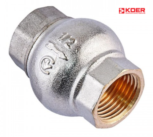 Зворотний клапан KOER NEW KR.173.N - 1" (нікельований)