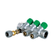 Колектор вентильний KOER KR.1123-3 3/4”x3 WAYS з фітингом під кутом 120°