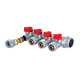 Колектор вентильний KOER KR.1126-3 - 1”x3 WAYS з куля. кранами та фітингом