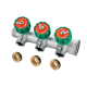 Колектор вентильний KOER KR.1127-3 - 1”x3 - 3/4 WAYS з адаптером (євроконус-площина)