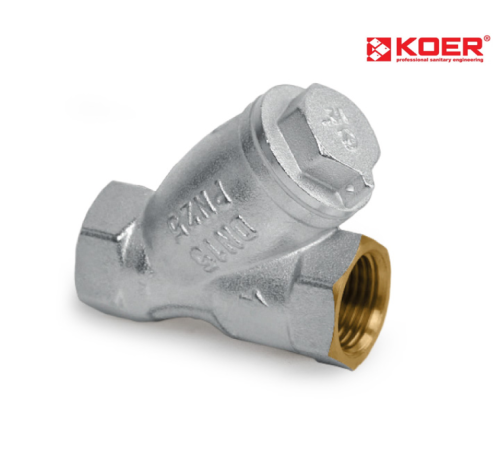 Фільтр грубої очистки KOER KR.F02.N - 1" (нікель) Фільтр грубої очистки KOER KR.F02.N - 1" (нікель)