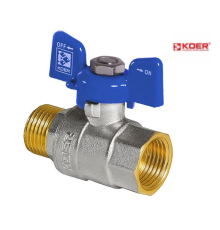 Кран кульовий KOER BLUE KR.218.B - 1" ГШМ