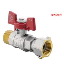 Кран кульовий прямий KOER KR.220 - 1/2" ГШМ з накидною гайкою