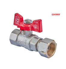 Кран кульовий прямий KOER KR.222 - 1/2" ГГМ з накидною гайкою