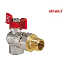 Кран з американкою кутовий KOER KR.228 - 1"