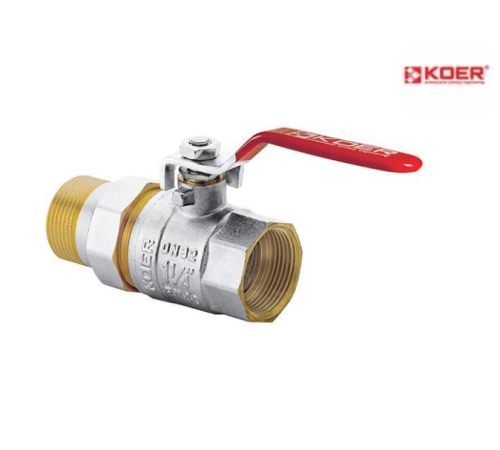 Кран з американкою прямий KOER KR.229 - 1 1/4" (Важіль) Кран з американкою прямий KOER KR.229 - 1 1/4" (Важіль)