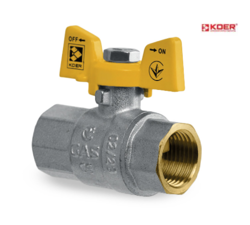 Кран кульовий KOER GAS KG.207 - 1/2" ГГМ Кран кульовий KOER GAS KG.207 - 1/2" ГГМ