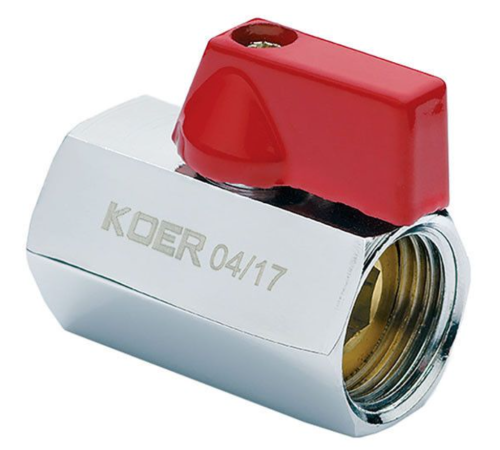 Кран кульовий KOER KR.400 - 1/2" ГГМ (МІНІ) Кран кульовий KOER KR.400 - 1/2" ГГМ (МІНІ)